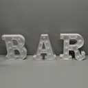 BAR  Illuminated Marquee Bar Sign  Lighted LED Marquee Word Sign  PreLit Pub Sign Light Battery Operated (23.03in x 8.66in)