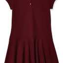 The Children's Place,Short Sleeve Polo Dress,RUBINE,XXL(16) Dark Red