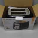 Toastmaster 2-Slice Toaster - Black with Stainless Steel - Kitchen Essential for Sandwich Bread & Breakfast Toast - Toaster with Wide Slots, High Rise Toast Lift & Cool-Touch Exterior