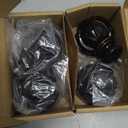 KAMANINA 2 Pack Curtain Rods for Windows 48 to 84 Inch, Black Heavy Duty Curtain Rod Adjustable, 7/8 Inch Single Decorative Drapery Rods 32 to 86 Inch(2.6-7.1Ft), Netted Texture Finials