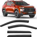 Tape-on Rain Guards Fit for Chevrolet (Chevy) Equinox 2025 2026 Extra-Thick Window Rain Guard Window Deflectors Window Vent Visors Vent Shades Exterior Car Accessories-4PCS
