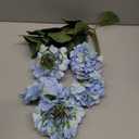 Blue Hydrangea Artificial Flowers Large Artificial Hydrangeas Silk Flowers for Home Decor Indoor Wedding Flowers Bouquets Faux Flowers Kitchen Centerpiece Table Decorations