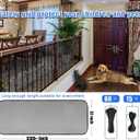 Stairway Net, Baby Gate for Stairs with No Drilling, Baby Safety Banister Guard Rail Net, 18 ft L x 2.66 ft H, Safety Net Balcony Banister Stair Net for Child, Small pet,Toy- Indoor & Outdoor(Black)