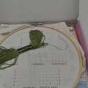 ETSPIL 4 Pack Embroidery Kit for Adult Beginners  Learn 33 Stitches with Wreath and Plant Patterns, Stamped Patterns,Embroidery Hoop, ThreadsTools,Step by Step Instructions & Video Tutorial (wreath 4)