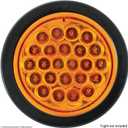 2 x Grand General 80473 Black 4" PVC Rubber Round Grommet