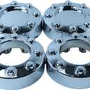 Set of 4 New Chrome 4x4 Wheel Center Caps Replacement for 2005-2018 F250 F350 SRW (Single Rear Wheel) 4WD Pickup Truck 2 Open Front, 2 Closed Rear Caps Size: 8-3/8" Diameter, 3" Tall