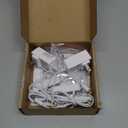 Single Under Cabinet Puck Light, Collection Display Cases Bookshelf Counter LED Lighting, 120V Electric Wired Wall Plug in, On Off Switch, White Cords, 2 Packs, Daylight