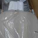 Nathan James Beacon Bohemian Boucle Bar Stool, Upholstered Bar Stool or Island Chairs for Kitchen, Seagrass Counter Height Stool with Back and Solid Wood Legs, Cream Boucle/Dark Brown (Medium Brown/White)