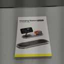 3 in 1 Fast Wireless Charger Stand for iPhone, Foldable Travel Charging Station for Magsafe for iPhone 17/Air/16/15/14/13/12 Series, Apple Watch Serie, AirPods pro/2/3/4, 2025 Christ mas Gifts (Black)