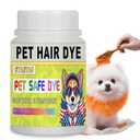 Dog Hair Dye, Orange Pet Dye, 3.5 Fl Oz (100 ml), Pet Grooming, Permanent Pet Hair Dye Stain, Safely Used, Dog Grooming, Pet Dye Bright Color for All Pets Fur Dye (Orange, 3.5 Fl Oz)