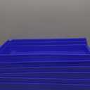 Akro-Mils 30174 Plastic Shelf Bins, Heavy Duty Storage Bins for Garage, Closet, and Drawer Organization, 24-Inch x 11-Inch x 4-Inch, Blue, 6-Pack