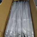 50 Pcs Wedding Clear Umbrella Bulk for Rain, Large Windproof Stick Umbrellas with White J-Hook Handle for Guests, Wedding Bride Groom Photography, Prom, Graduation, Golf, Parties, Transparent Umbrella
