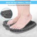 BESKAR XL Large Foot Scrubber Mat for Use in Shower - Shower Foot Cleaner to Eliminate Calluses Dead Skin, Foot Massager Mat for Men & Women to Soothe Achy Feet, Non Slip Suction Cups