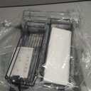 Orimade Over the Door Shower Caddy Adjustable 5 Tier Black,Bathroom Hanging Organizer Shelf Rustproof with 4 Hooks,Shower Basket with Soap Holder and Suction Cup