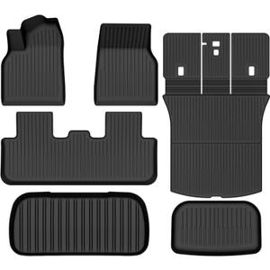 All Weather Floor Mats for 2025 2026 Tesla Model Y Juniper Cargo Mat with Backrest Mat & Front Trunk Liner & Rear Cargo Mat Accessories Odorless Floor Mats All Weather Floor Mats for 2025 2026 Tesla Model Y Juniper Cargo Mat with Backrest Mat & Front Trunk Liner & Rear Cargo Mat Accessories Odorless Floor Mats