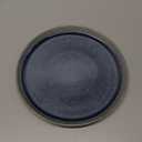 Gibson Elite Sunveil 16 Piece (Service for 4) Plates and Bowls Reactive Glaze Round Dishes Stoneware Ceramic Dinnerware Set -Blue