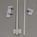 Magnetic Curtain Rods for Mental Appliance Doors, Multi-Use Adjustable Curtain Rods for Toilet, Bar, Cafe, Sidelight, Refrigerator, Adjusts from 9 to 16 Inches,