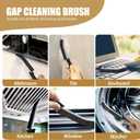 4 x 4Pcs Crevice Cleaning Brushes for Household Use, Grout Cleaner Brush, Hard Bristle Groove, Gap Cleaning Tool, Suitable for Areas Usually Difficult to Reach
