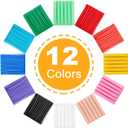 CiaraQ Small Modeling Clay Set, 12 Colors Safe & Non-Toxic Oven Bake Polymer Clay Starter Kit for Kids/Beginners