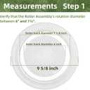 9.6" Microwave Turntable Plate Compatible with GE WB49X10134, 9 5/8 inch Replacement Microwave Glass Plate for LG 3390W1A035A 3390W1A035C and WPW10315165 Whirlpool Microwave Glass Tray