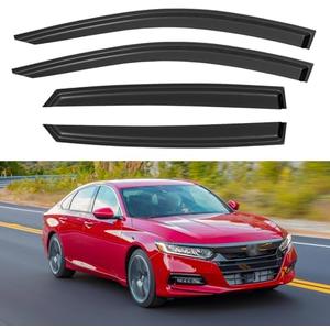 Window Visors Rain Guards for 2018-2023 Honda Accord, Out-Channel Window Vent Wind Deflectors Visors Shades for 18-23 Accord 19 20 21 22