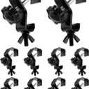 QWORK Stage Light Truss Clamps - 10 Pack Heavy Duty Metal Hook Truss Clamps, 44 lbs Load, Fit 1-1/8 inches (25-30 mm) OD Tube, for DJ Par Light Spot Lights