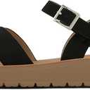 Soda Chester Sandals Beige/Black Children's Size 13
