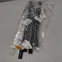 Black Tension Curtain Rod 30 to 64 Inch,Adjustable Curtain Rod,Shower Tension Curtain Rod No Drilling,7/8" Spring Curtain Rods for Windows Closet Doorway Door