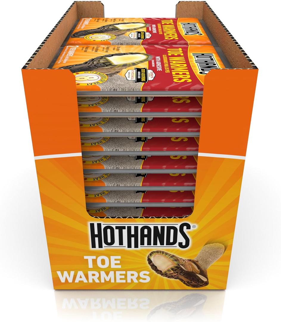 HotHands Toe Warmers - Long Lasting, Odorless, Air Activated - Up to 8 Hours of Heat - Pack of 10 HotHands Toe Warmers - Long Lasting, Odorless, Air Activated - Up to 8 Hours of Heat - Pack of 10