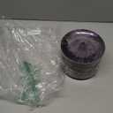 R-Kay 100 Pack Purple Plastic Plates - 6 Inch Hammered With Gold Rim, Sturdy, Durable And Extra Heavy duty Purple Plastic Dessert Plates Disposable - Ideal For Appetizer And And For Desserts