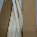 24 Pcs Flameless LED Taper Candles Battery Operated Candles 8.58'', 9.69'', 10.98'', 12.91'', 12.8'' Flameless Candlesticks Flickering for Halloween Christmas Church Wedding(Ivory)