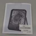 Original Cruise Fan - Magnetic Base Hook, USB Rechargeable, Portable Travel Fan for Sleeping (Black)