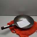 Carbon Steel Wok Traditional Hand Hammered Wok, 14 Inch, Round Bottom (Steel)