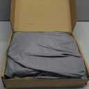 Amazon Basics Lightweight Super Soft, Wrinkle-Free Luxury Microfiber 4 Piece Bed Sheet Set with 14-Inch Deep Pockets, Full, Dark Gray, Solid