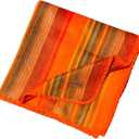 Alpaca Wool Blanket  Naturally Warm and Ultra-Soft Comfort  65 x 48 - Breathable and Hypoallergenic  Non-Itchy Alpaca Blanket, Handwoven, Cozy Feel and Beautiful Natural Texture(Orange)