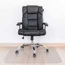 Kuyal Clear Chair Mat, Hard Floor Use, 48" X 59" Transparent Office Home Floor Protector mat Chairmats (48" X 59" Rectangle)