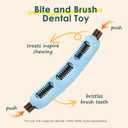 Bite and Brush Dog Chew ToysNew & Improved3-Pack Dental Chew Toy with Bristles for Teeth Cleaning, Tough Interactive Dog Toys to Keep Them Busy,Small Dog Toys for Puppy Teething &Training
