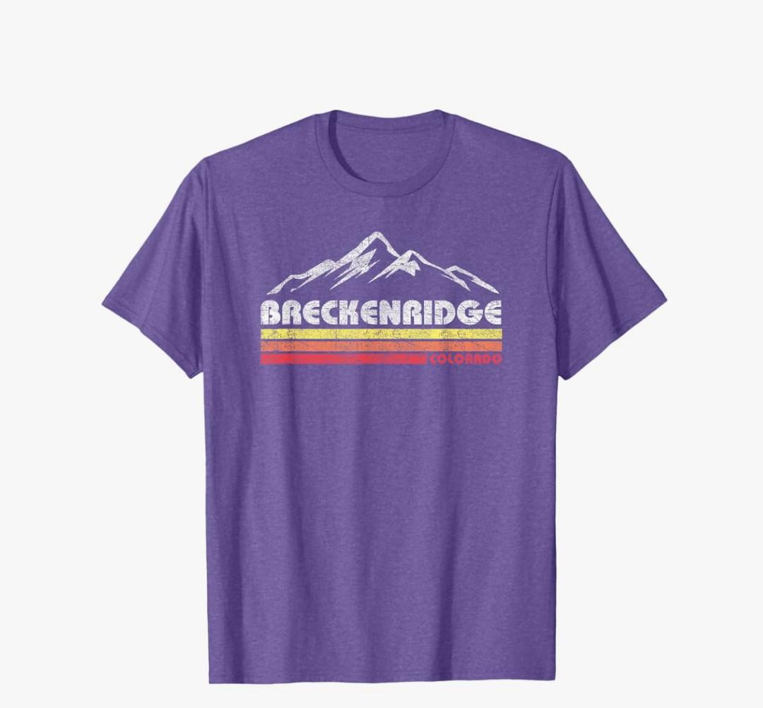 Vintage Breckenridge Colorado Throwback Retro Mountain T-Shirt, Small