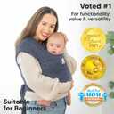 Baby Wrap Carrier - All in 1 Original Baby Carrier Newborn to Toddler Sling, Easy to Wear, Hands Free Bonding, Lightweight, Breathable Infant Wraps (Planets)