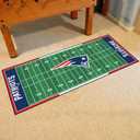 FANMATS - 7341 NFL New England Patriots Nylon Face Football Field Runner 30"x72"