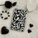 12PCS Black & White Kindle Cardstock Insert for 6.8 Kindle Paperwhite (11th Gen, 2021) Clear Case  12 Designs Cardstock Set with 100 Stickers, Gift for Book Lovers & Students