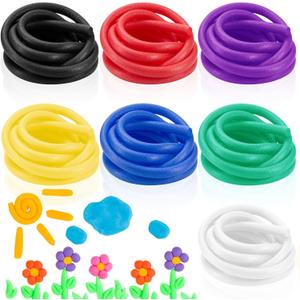 Frienda 7 Pcs Foam Noodles for Crafts 70 ft 5/8 Inch Multicolor Pool Tube Noodles Foam Versatile Pool Rod Rope Cylinder for Modeling, DIY Arts and Crafts Supplies(Bright)