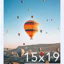 15x19 Picture Frame White for Poster Photo Picture, Horizontal and Vertical Formats for Wall Hanging, 15 x 19 Wall Gallery Poster Photo Frame for 15 by 19 Photos Posters, White