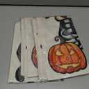 3 x Halloween Trick or Treat Garden Flag Ghost Dog 12x18 Inch Small Double Sided Burlap Welcome Yard Dachshund Skeleton Outside Decorations DF342