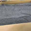 Herringbone L Shaped Couch Cover for Sectional Sofa, 2 Pcs, Dark Gray