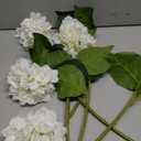 Kimura's Cabin 4 PackFaux White Hydrangeas Fake Flowers Artificial Silk Hydrangea Flower With Stems Bouquets Arrangement for Home Table Centerpieces Wedding Baby Shower Birthday Party Decoration(White)