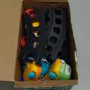 Funwee Steam Track Train Set for Toddlers, Magnetic Connection Train Toys w/Lights & Sounds, Electric Cartoon Choo Choo Train, Toy Train Christmas Birthday Gift for Toddlers 2 3 4 5+ Boy Girl (Blue)