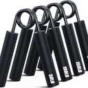 Grip Strength Trainer 6 Pack,50LB-300LB Metal Hand Grip Strengthener,Non-Slip Heavy-Duty Forearm Exerciser,Hand Gripper for Muscle Building and Hand Rehabilitation Exercising