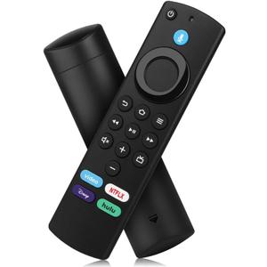 Replacement Voice Remote Control Fit for Fire Smart TVs Stick/Cube, Stick 4K/4K Max(1st / 2nd Gen), Stick HD/Lite, Smart TV 3rd Gen, Compatible with Insignia/Toshiba/Pioneer Smart TVs Not for ROKU-TV