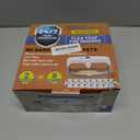 2 Pack Flea Traps for Inside Your Home, Indoor Flea Light, Bed Bug Killer with 8 Sticky Pads & 4 Light Bulbs, Odorless Natural Insect Infestation Treatment Trap for Kid Pet (White Brown)